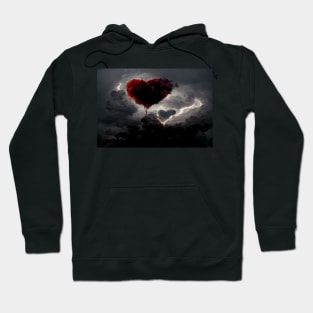 Broken Heart in the Clouds /  Broken Hearts Unwind Designs Hoodie